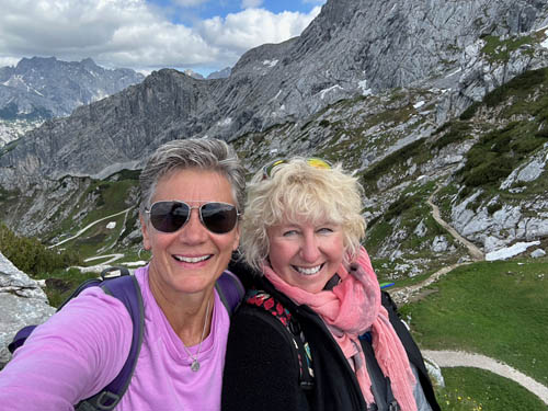 Dreamy gondola ride to top of Alpspitze brings you to completely serene and still vistas -- perfect spot for the paragliders launch.