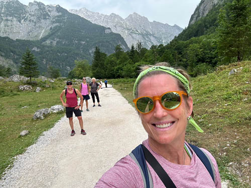 Took boat ride on the Königssee, past Echo Mountain to Salet for a hot countryside hike.