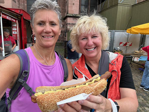 At the heart of Freiburg, the open market surrounding the church is filled with German delights!